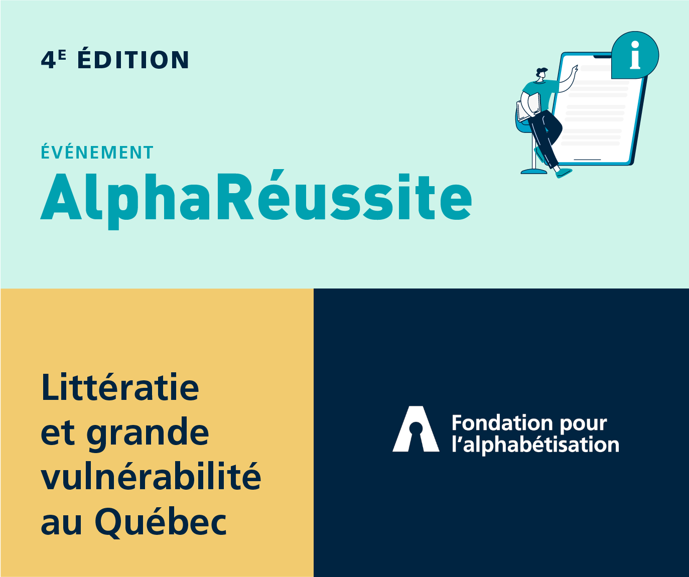 Affiche Événement Alpha Réussite 4ème édition.