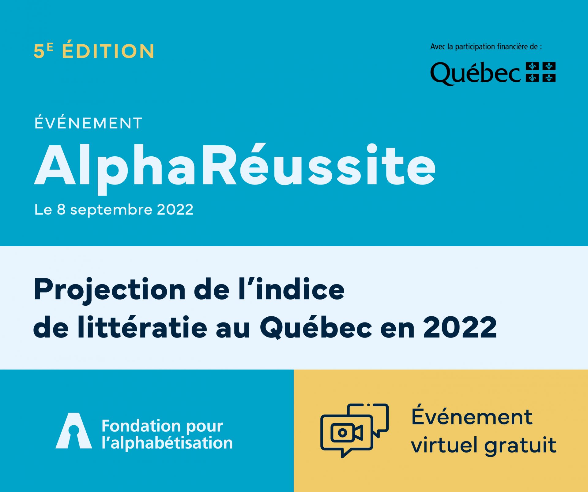 Affiche Événement Alpha Réussite du 8 septembre 2022